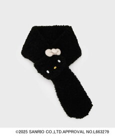 【SALE／60%OFF】OPAQUE.CLIP 【ハローキティ】ふわふわティペット オペークドットクリップ ファッション雑貨 マフラー・ストール・ネックウォーマー ホワイト ブラウン ブラック ベージュ