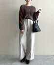 【S/Mサイズ展開】セミワイドセンタープレスパンツ
