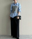【S/Mサイズ展開】セミワイドセンタープレスパンツ