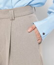 【S/Mサイズ展開】セミワイドセンタープレスパンツ