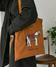 ear PAPILLONNER sampo×earホースサブトートバッグ《撥水/B4サイズ対応》 イア パピヨネ バッグ トートバッグ ブラウン ブラック【送料無料】