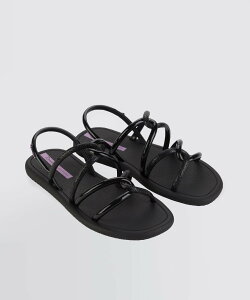 Ipanema Ipanema MEU SOL SANDAL �r�[�`�T���_�� �C�p�l�} �V���[�Y�E�C �T���_�� �u���b�N