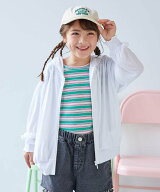 devirock UVカット ドロップショルダーパーカー 子供服 キッズ 女の子 UVカット UV対策 26SS デビロック …