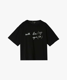 To b. by agnes b. WEB限定 WU52 TS ウィズラブ Tシャツ アニエスベー トップス カットソー・Tシャツ ブラック【送料無料】