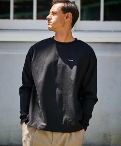 THEOREM mlt5251- Embroidered LS Tee ����T�V���c �J���r�I �g�b�v�X �J�b�g�\�[�ET�V���c �z���C�g �u���b�N �l�C�r�[�y���������z