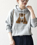 SHIPS any 【SHIPS any別注】THE KNiTS:＜洗濯機可能＞ロゴプリント フーディー パーカー シップス トッ…