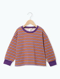 【SALE／58%OFF】Samansa Mos2 Lagom マルチボーダー裏起毛トレーナー サマンサモスモス トップス カットソー・Tシャツ ブラウン ブルー