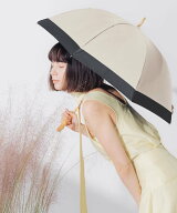 untule 【完全遮光100%】 長傘 S/バイカラー(50cm) アントゥーレ ファッション雑貨 傘・長傘 ホワイト ピ…
