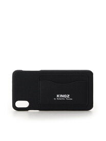 【SALE／70%OFF】KINGZ マイクロファイバー素材IphoneケースXSMax キングズ 財布・ポーチ・ケース ポーチ ブラック ブルー