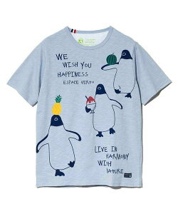 �ySALE�^40%OFF�zGSC MENS SELECT �yGSC�ʒ��zESPACE VERT/�G�X�p�X���F�[�� �y���M���t���[�c �v�����g S/S TEE (MENS) �S�[�X���[�L�����o�� �g�b�v�X �J�b�g�\�[�ET�V���c �z���C�g �u���[