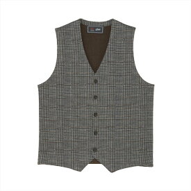 【SALE／18%OFF】BRICK HOUSE by Tokyo Shirts ニット 前身カットソー チェック柄 ジレ メンズ BM05J502DP50V00-58 トーキョーシャツ トップス ベスト・ジレ ブラウン【送料無料】