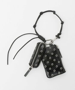 OSOI ��OSOI��KNOTTY POUCH KEY RING �L�[�����O �|�[�` ���i�C�e�b�h�A���[�Y ���z�E�|�[�`�E�P�[�X �|�[�` �u���b�N�y���������z