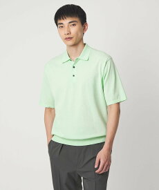 【SALE／50%OFF】UNITED ARROWS green label relaxing A+ プレーン 18G 半袖ニット ポロシャツ -ウォッシャブル- ユナイテッドアローズ グリーンレーベルリラクシング トップス ポロシャツ ブラック ブラウン【送料無料】