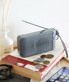 LAKOLE ＜太陽光充電ができる＞LEDライト付きFMラジオ&ワイヤレススピーカー ラコレ スマホグッズ・オーディオ機器 オーディオ・スピーカー ブラック