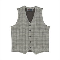 楽天市場】グレー ベスト（柄チェック）（メンズファッション）の通販
