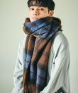 チェックブークレーマフラー