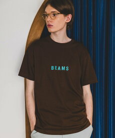 BEAMS BEAMS / ロゴ Tシャツ 24SS ビームス メン トップス カットソー・Tシャツ ホワイト ブラック ブラウン【送料無料】