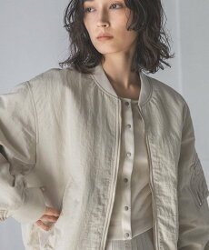 【SALE／23%OFF】apart by lowrys ショートMA-1 アパートバイローリーズ ジャケット・アウター ブルゾン・ジャンパー グレー ベージュ【送料無料】