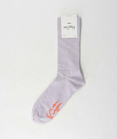 【SALE／30%OFF】UNITED ARROWS green label relaxing ＜Happy Socks＞ソリッド リブ ソックス ユナイテッドアローズ アウトレット 靴下・レッグウェア 靴下 パープル