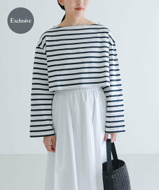 【SALE／60%OFF】URBAN RESEARCH 『別注』Le minor*UR Border cropped T-shirts アーバンリサーチ トップス カットソー・Tシャツ【送料無料】