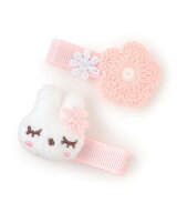 KP mimiちゃん・花 ヘアクリップ ナルミヤオンライン ファッション雑貨 その他のファッション雑貨 ピンク…