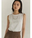 【WEB限定】シルクタッチコットンスリーブレスTシャツ