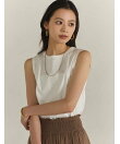 【WEB限定】シルクタッチコットンスリーブレスTシャツ