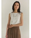 【WEB限定】シルクタッチコットンスリーブレスTシャツ