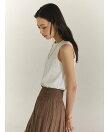 【WEB限定】シルクタッチコットンスリーブレスTシャツ