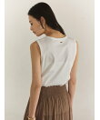 【WEB限定】シルクタッチコットンスリーブレスTシャツ