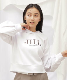 【SALE／30%OFF】JILL by JILL STUART JB刺繍ロゴダイバースウェット ジル バイ ジル スチュアート トップス カットソー・Tシャツ ホワイト グレー ピンク【送料無料】