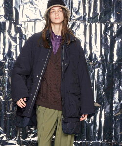 MAISON SPECIAL ROYAL AIR VENTILE Prime-Over Monster Puffer Parka ���]���X�y�V���� �W���P�b�g�E�A�E�^�[ �~���^���[�W���P�b�g �J�[�L�O���[�� �u���b�N �O���[�y���������z