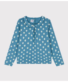 【SALE／30%OFF】PETIT BATEAU プリント衿付きカットソー プチバトー トップス カットソー・Tシャツ【送料無料】