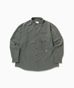 and wander breathable LS shirt �A���h�����_�[ �g�b�v�X �V���c�E�u���E�X �u���[ �u���b�N�y���������z