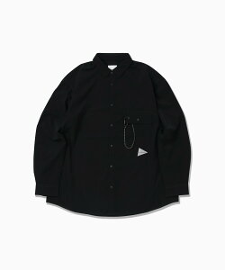 and wander breathable LS shirt �A���h�����_�[ �g�b�v�X �V���c�E�u���E�X �u���[ �u���b�N�y���������z