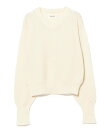 モヘヤ ミックス Vネック ニット