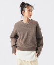 モヘヤ ミックス Vネック ニット