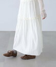 フリル切り替えキャミソールワンピース