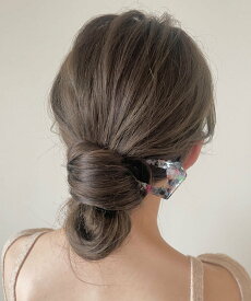 【SALE／57%OFF】ciite' シェリーミックスマーブルかんざし シーテ ヘアアクセサリー バレッタ・ヘアクリップ・ヘアピン ブラック ホワイト