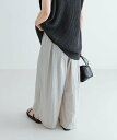 【SALE／30%OFF】URBAN RESEARCH 『撥水/UVカット/接触冷感/イージーケア』『UR TECH』ギャザーワイドパンツ アーバンリサーチ パンツ その他のパンツ ブラック ベージュ グレー【送料無料】