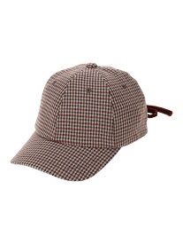 【SALE／60%OFF】Samansa Mos2 Lagom チェックリボンキャップ サマンサモスモス 帽子 ハット ワインレッド ブラウン