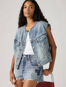Levi's 501(R) DAY SPECIAL COLLECTION �m�[�J���[ SHRUNKEN 90S �x�X�g ���[�o�C�X �g�b�v�X �x�X�g�E�W�� �l�C�r�[�y���������z