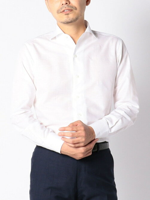 Ships Sd Monti社製生地 リネン コットンソリッドワンピースカラーシャツ ホワイト Rakuten Fashion 楽天ファッション 旧楽天ブランドアベニュー V394