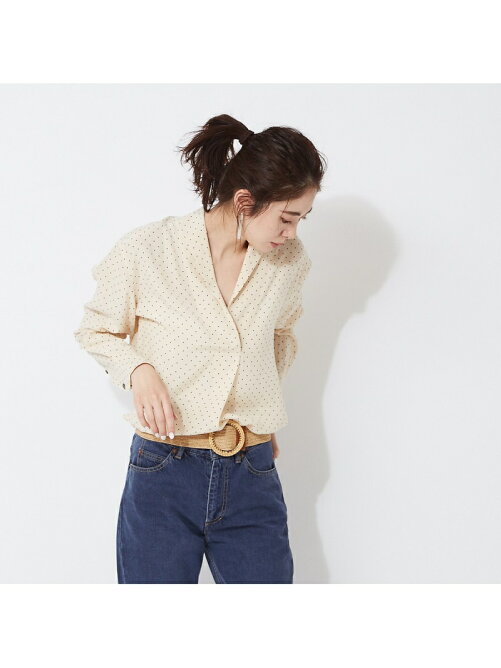 Qualite オープンカラーブラウス Rakuten Fashion 楽天ファッション 旧楽天ブランドアベニュー Ar1484
