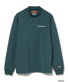 【SALE／50%OFF】BEAMS GOLF ORANGE LABEL 【1/1新規値下げ】BEAMS GOLF ORANGE LABEL / Disney(ディズニー) ロングスリーブ モックネック シャツ ビームス ゴルフ トップス カットソー・Tシャツ ブラック ホワイト グリーン【送料無料】