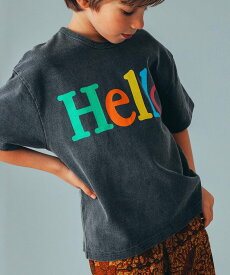 こども ビームス SMOOTHY / Hello 半袖 Tシャツ24(90~160cm) コドモ ビームス トップス カットソー・Tシャツ ブラック グリーン パープル【送料無料】