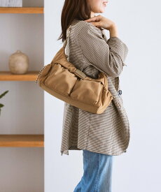 【SALE／50%OFF】Samantha Thavasa ボンディング ショルダーバッグ サマンサタバサ バッグ ショルダーバッグ ベージュ ブラック【送料無料】