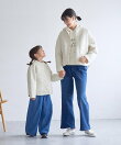 【KIDS】フラワー柄キルティングブルゾン/リンクコーデ/WEB限定サイズ:110cm