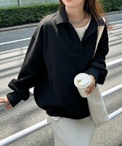 楽天市場】襟付き（カラーブラック）（スウェット・トレーナー 