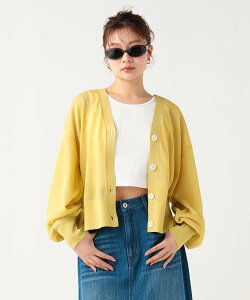 BEAMS HEART WOMEN �V�A�[ V�l�b�N �j�b�g�J�[�f�B�K�� �r�[���X �n�[�g �g�b�v�X �J�[�f�B�K�� �O���[�� �u���b�N �x�[�W�� �C�G���[�y���������z